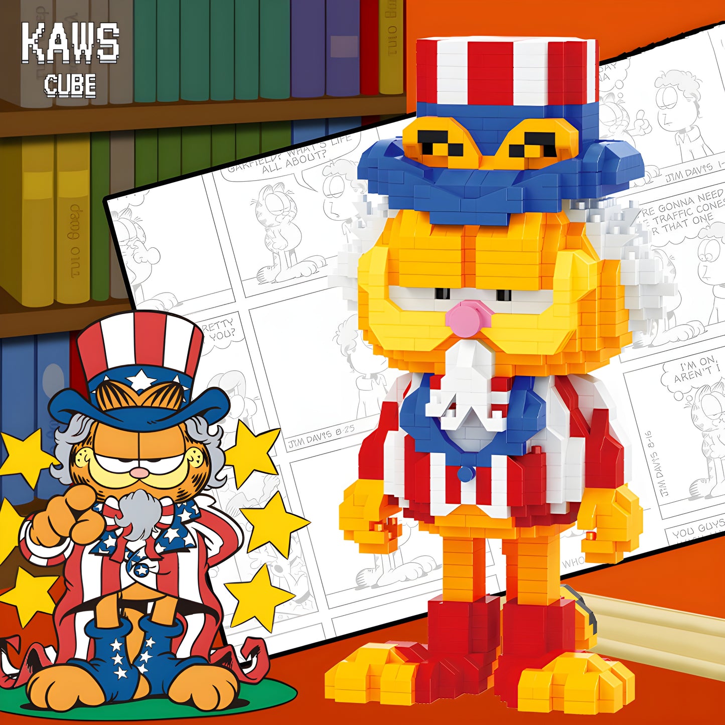 Garfield ブロック:UNCLE SAM 「167mm」0314-1-12