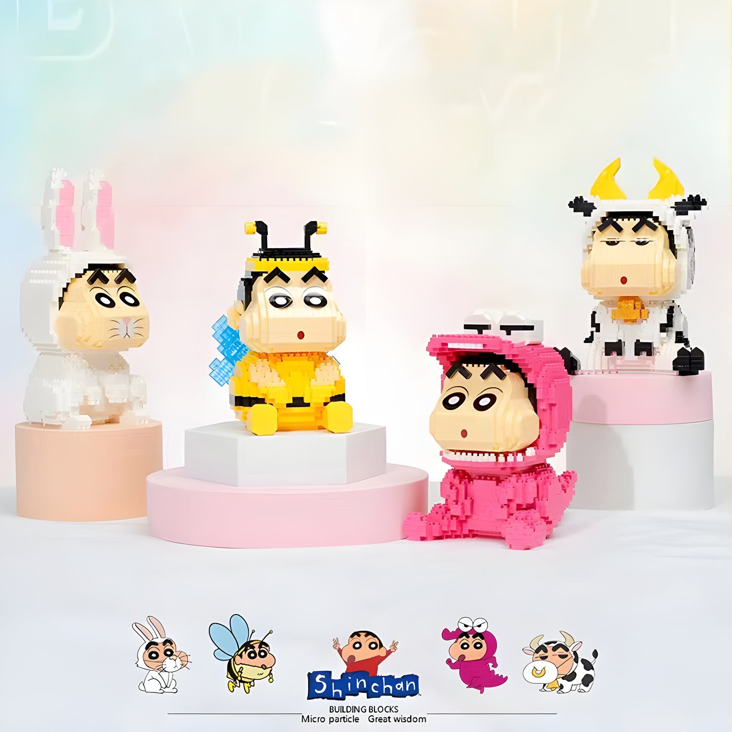ブロック クレヨンしんちゃん:Nanoblock Dairy Cow「151mm」0318-2-3
