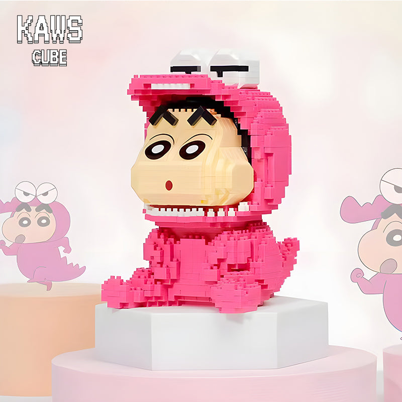 ブロック クレヨンしんちゃん:Nanoblock Pink Dinosaur「144mm」0318-2-2