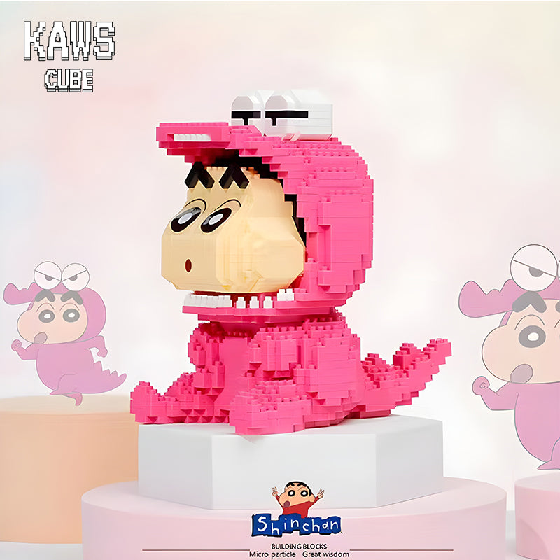 ブロック クレヨンしんちゃん:Nanoblock Pink Dinosaur「144mm」0318-2-2