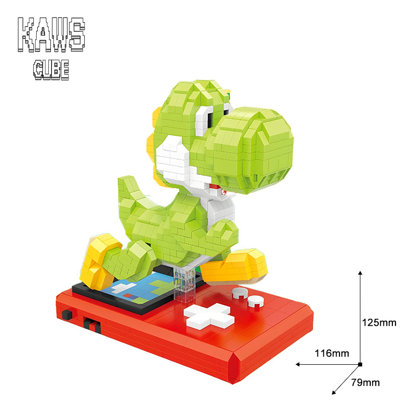 Marioブロック:Game Console Dinosaurマリオ 「125mm」0417-1-4