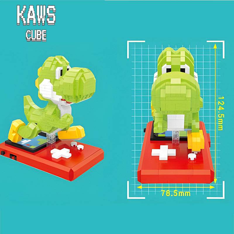Marioブロック:Game Console Dinosaurマリオ 「125mm」0417-1-4