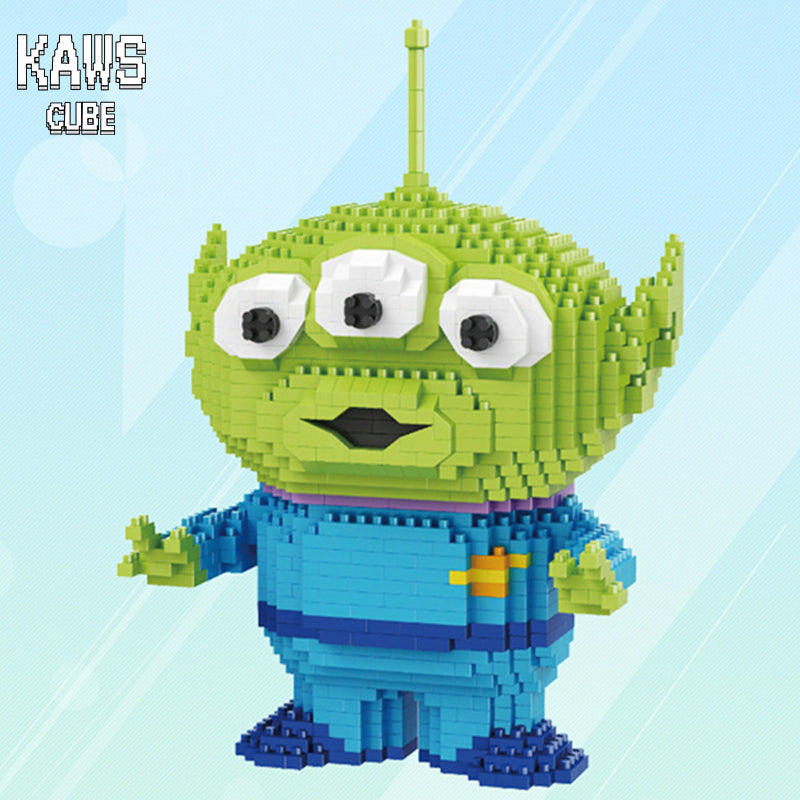 Toy Story ブロック:Three-eyed alien Nanoblock【190mm】 0606-1-1