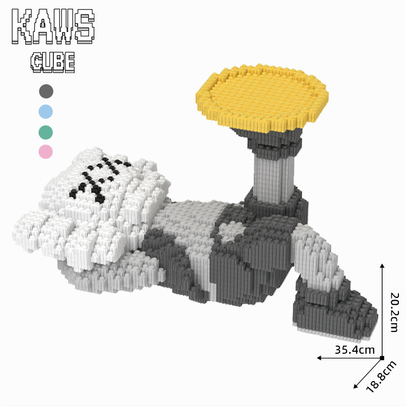 カウズ KAWS Holiday Japan:Nanoblock グレー ナノブロック「202mm」0905-3