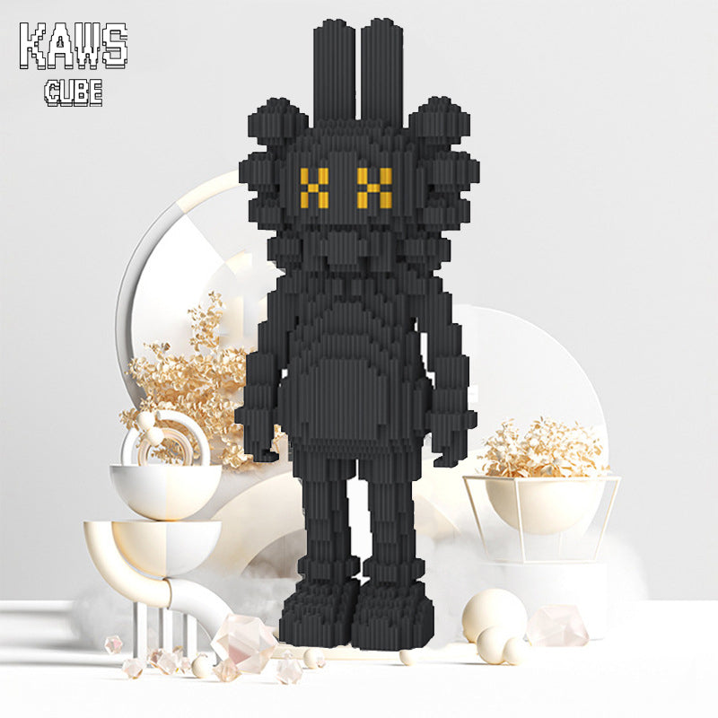 カウズ KAWS Accomplice: Nanoblock ブラック ナノブロック「400mm」0906-11