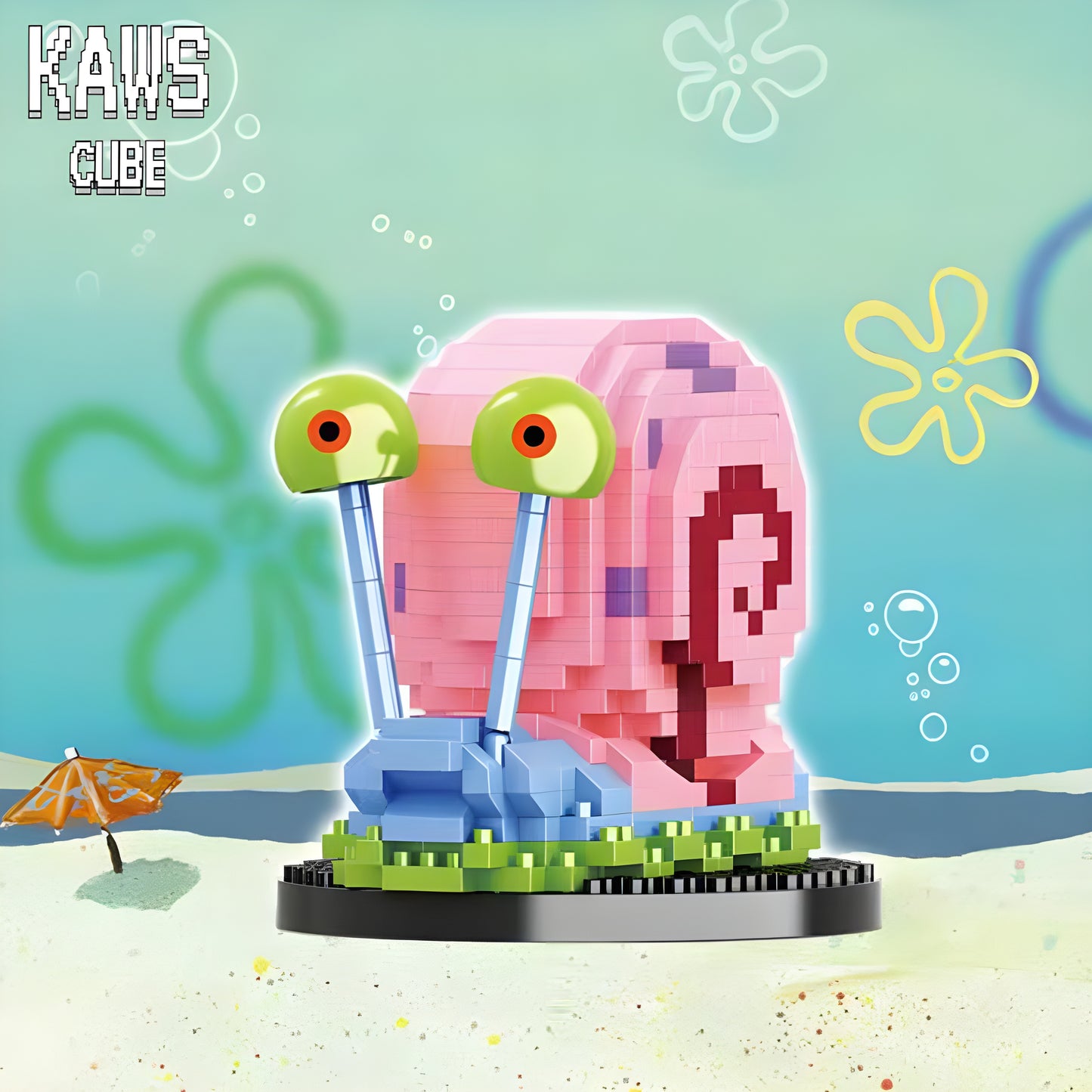 SpongeBobブロックGary the Snail :カタツムリのゲイリー「80mm」 0220-1-4