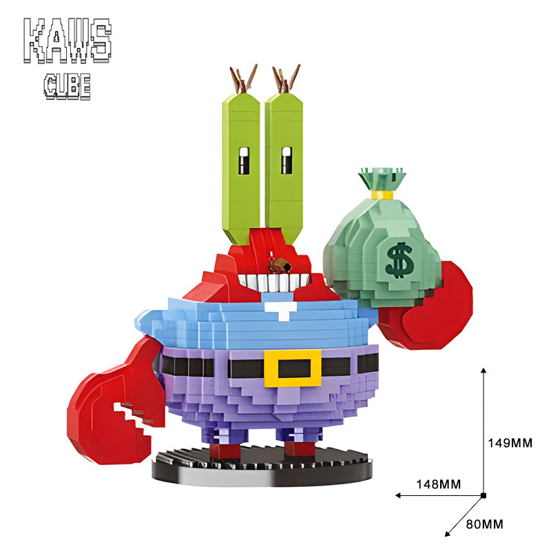 SpongeBob ブロックMr. Krabs :クラブスさん「149mm」 0220-1-3