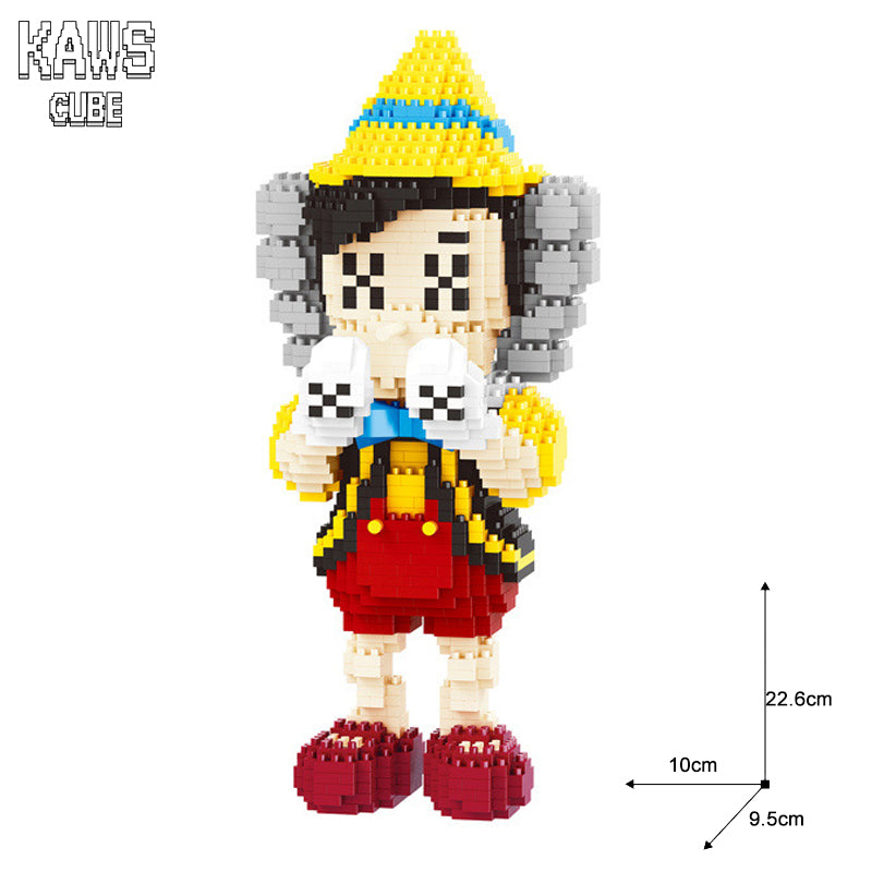 カウズ KAWSPinocchio : Nanoblock ナノブロック「310mm」 0919-11