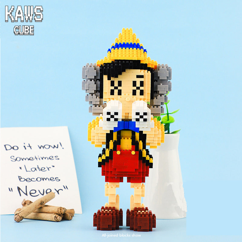 カウズ KAWSPinocchio : Nanoblock ナノブロック「310mm」 0919-11