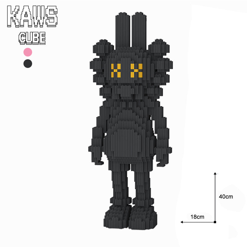 カウズ KAWS Accomplice: Nanoblock ブラック ナノブロック「400mm」0906-11