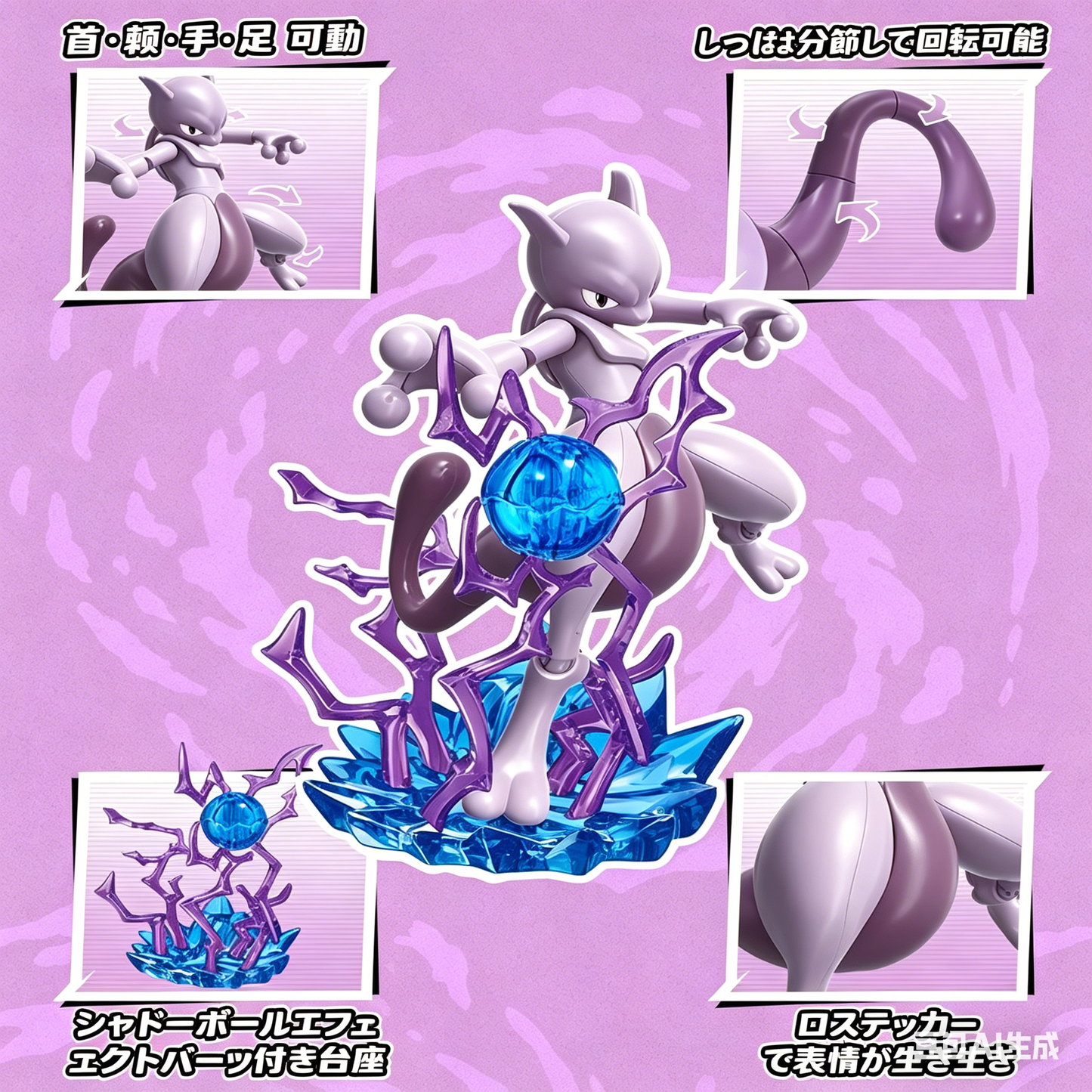 Pokémonブロック:ミュウツー 進化ラインセット「158mm」260403-19