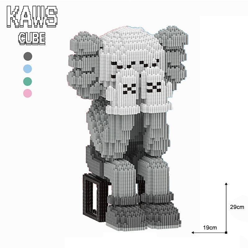 カウズ KAWS Passing Through :Nanoblock グレー ナノブロック「287mm」0904-5