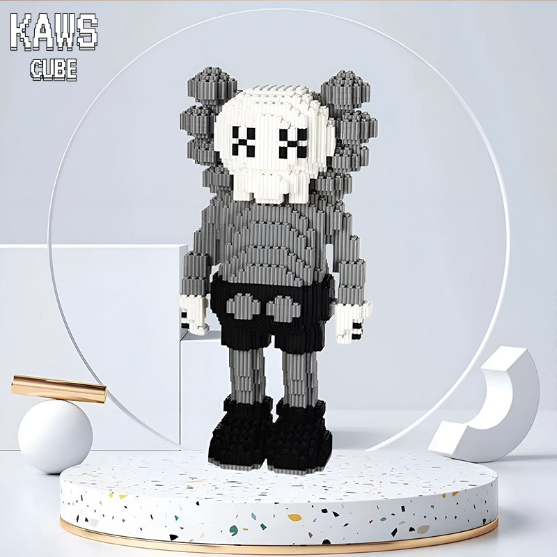 カウズ KAWS Companion Gray : Nanoblock グレー ナノブロック「360mm」0905-7