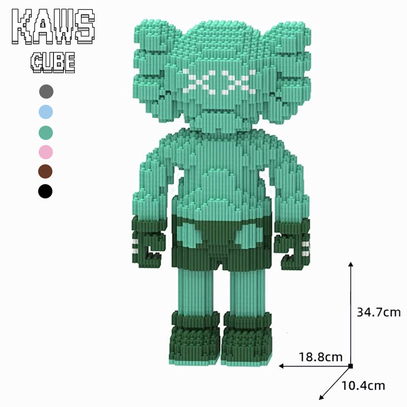 カウズ KAWS Companion Green : Nanoblock グリーン ナノブロック「347mm」0905-5