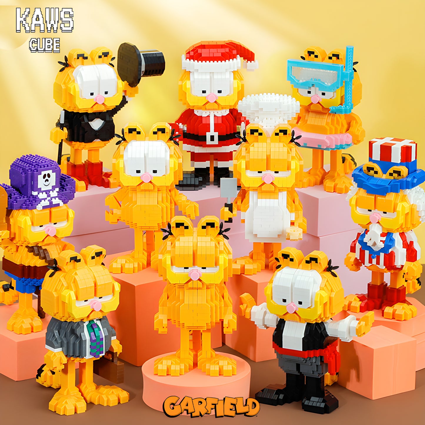 Garfield ブロック：Pirate  Garfield 「165mm」0314-1-11