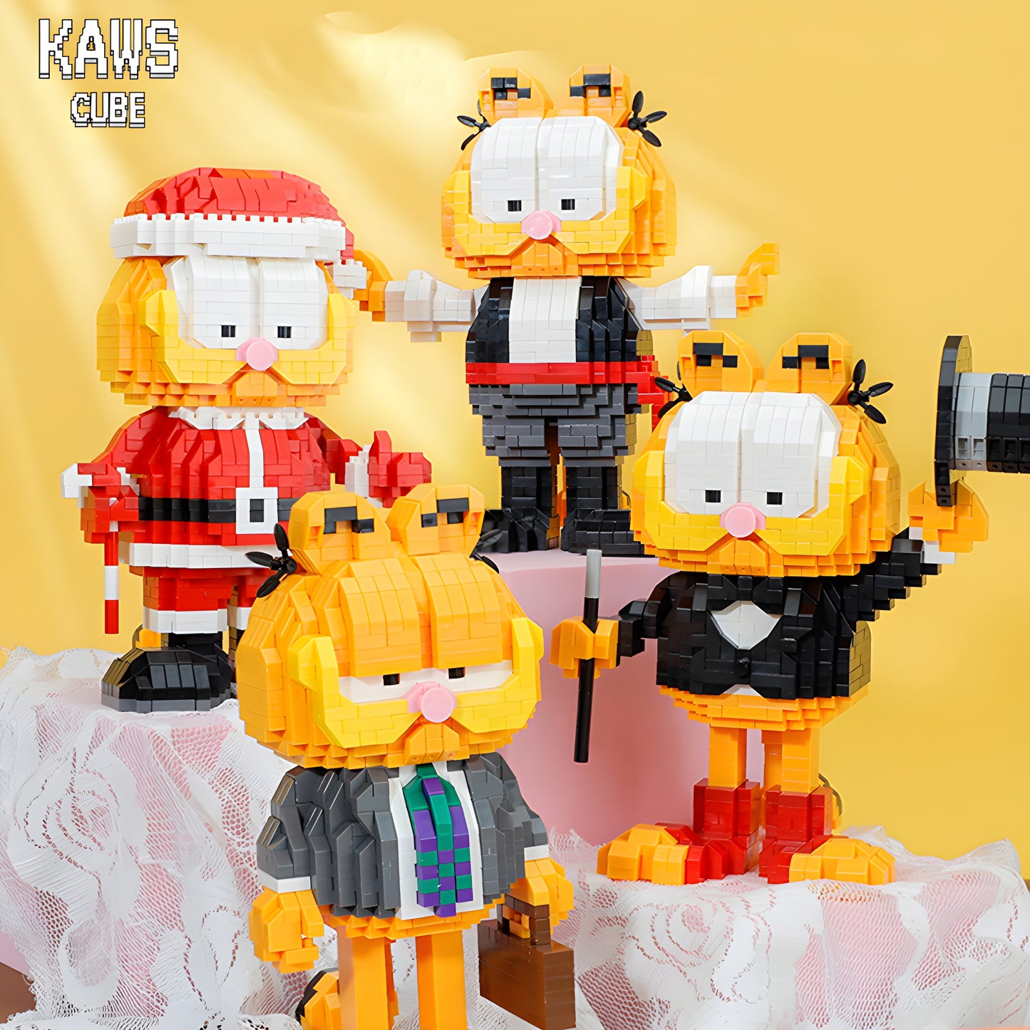 Garfield ブロック：Father  Christmas  Garfield 「151mm」0314-1-10