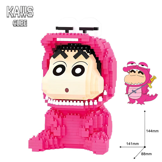 ブロック  クレヨンしんちゃん：Nanoblock  Pink Dinosaur「144mm」0318-2-2