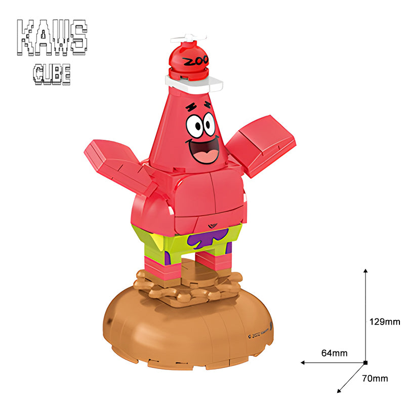 SpongeBobブロック：Hat Patrick Star「129mm」 0710-1-11