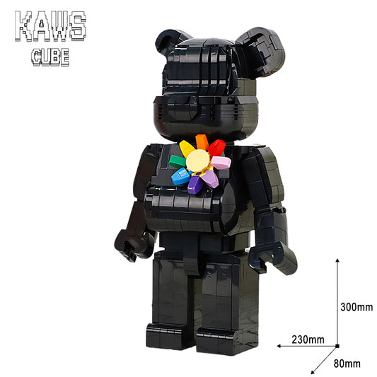 BE@RBRICKブロック：フラワーベア「300mm」0806-1-2