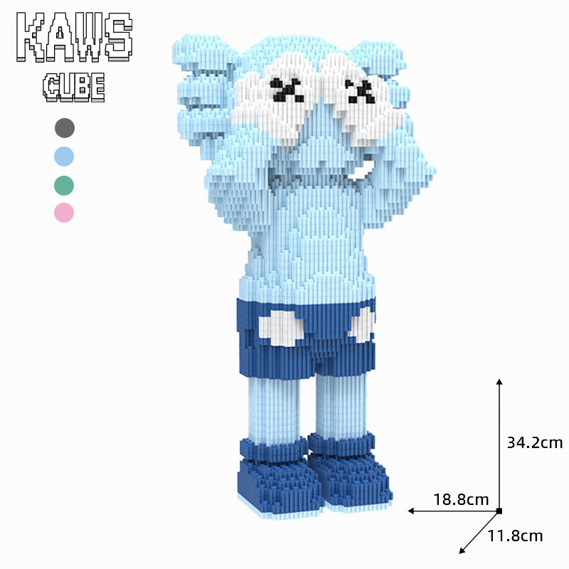 カウズ KAWS  Holiday UK 2021:Nanoblock ブルー ナノブロック「342mm」0904-5