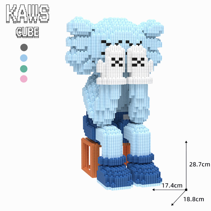 カウズ  KAWS  Passing Through:Nanoblock ブルー ナノブロック「287mm」0904-7