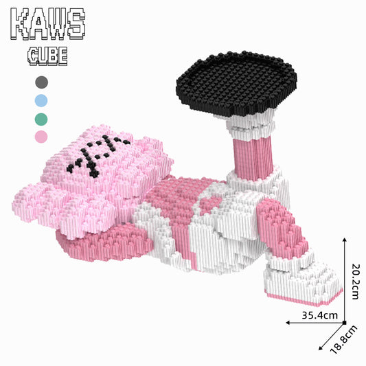 カウズ  KAWS  Holiday Japan:Nanoblock ピンク ナノブロック「202mm」0904-8