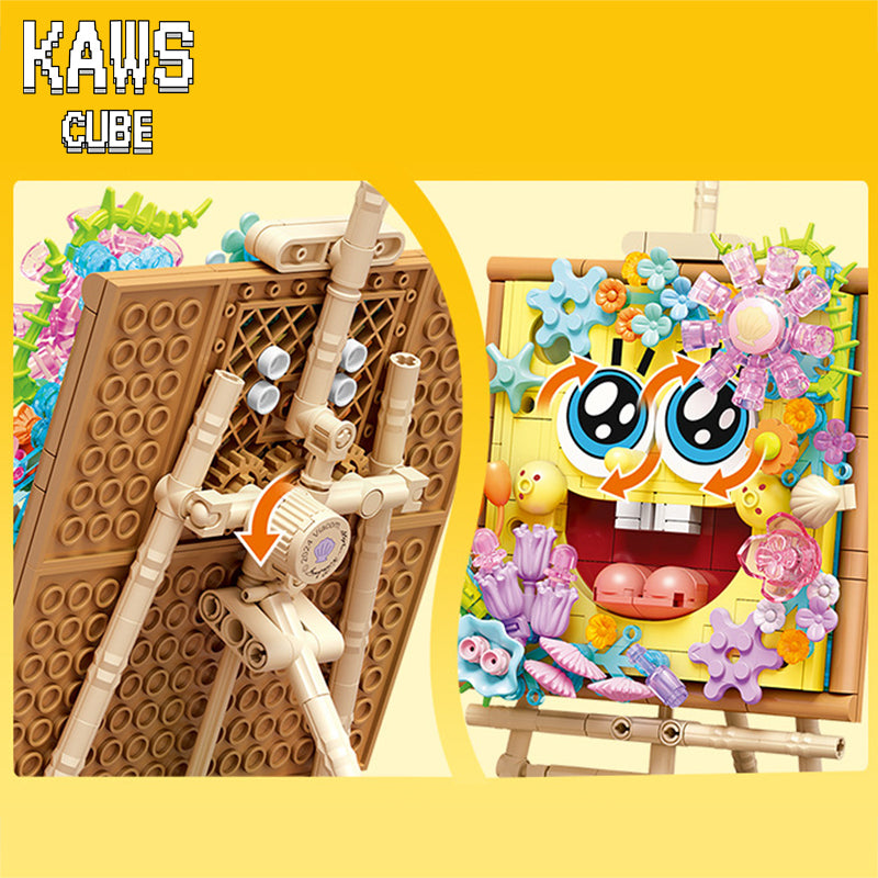 SpongeBob ブロック ：Painting スポンジボブ「200mm」 1231-4