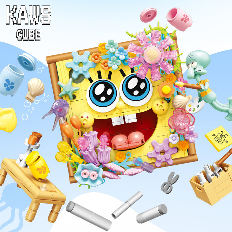 SpongeBob ブロック ：Painting スポンジボブ「200mm」 1231-4
