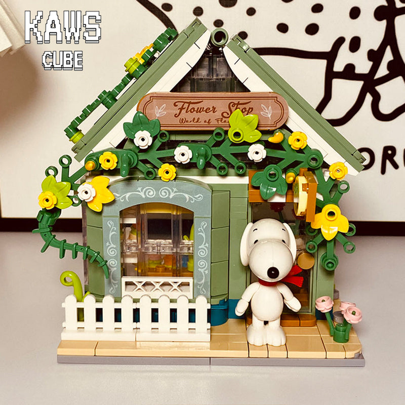 ブロック SNOOPY：Nanoblock Flower Shop 【135mm】1008-1-1