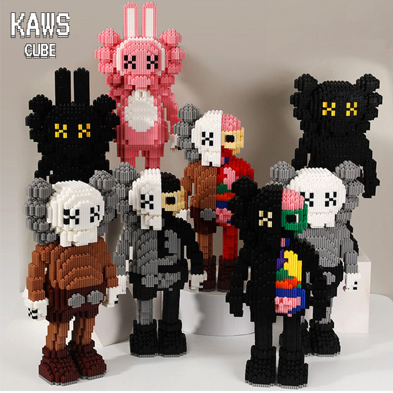 カウズ KAWS  Accomplice： Nanoblock ピンク ナノブロック「410mm」0906-10