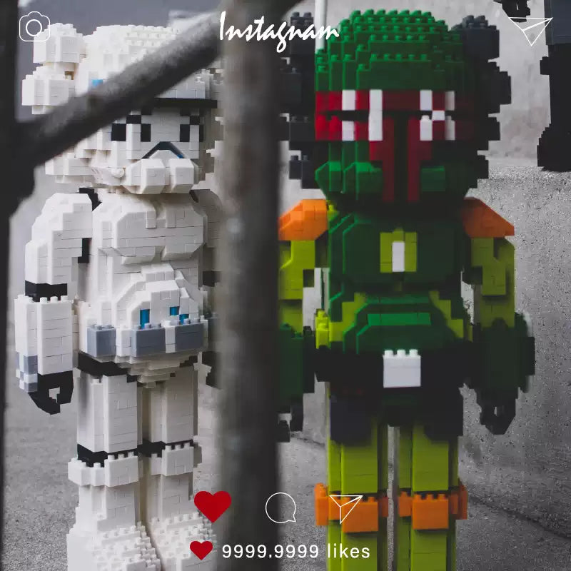 カウズ  KAWS : Nanoblock ブラック Star Wars「220mm」1203-1