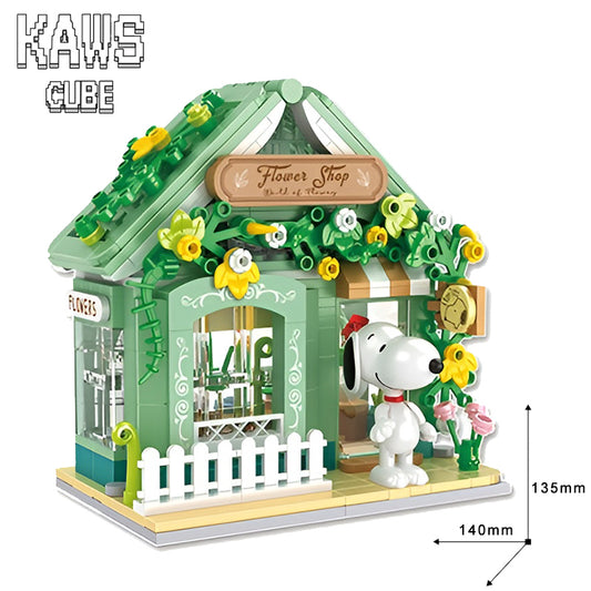 ブロック SNOOPY：Nanoblock Flower Shop 【135mm】1008-1-1