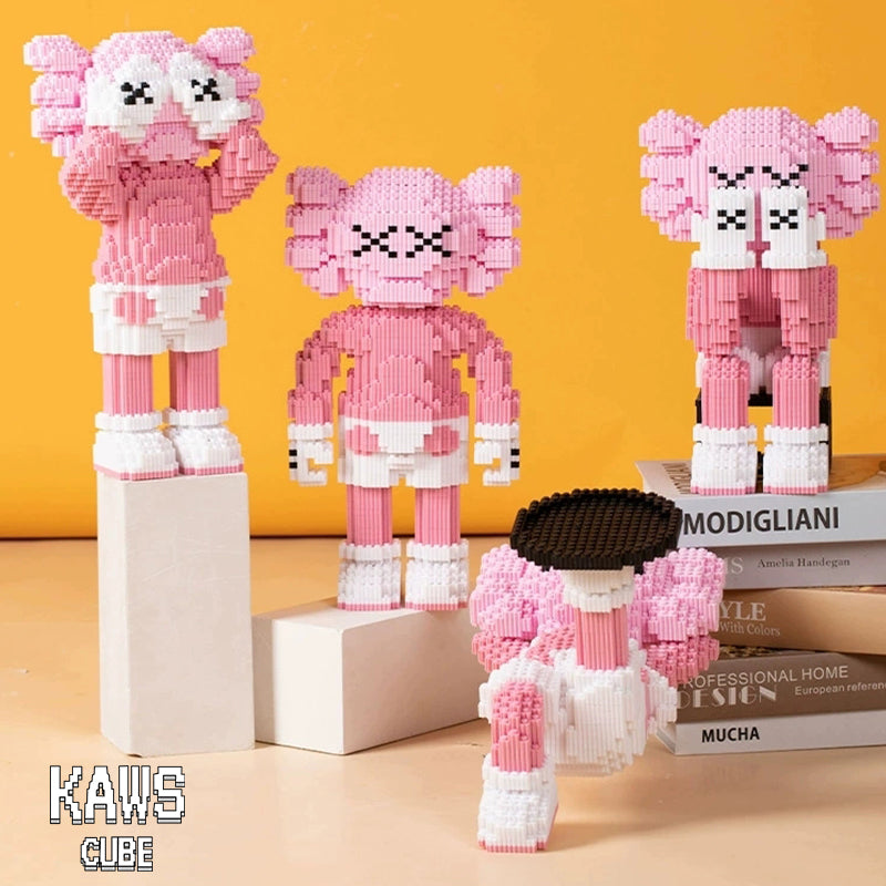 カウズ  KAWS  Holiday Japan:Nanoblock ピンク ナノブロック「202mm」0904-8