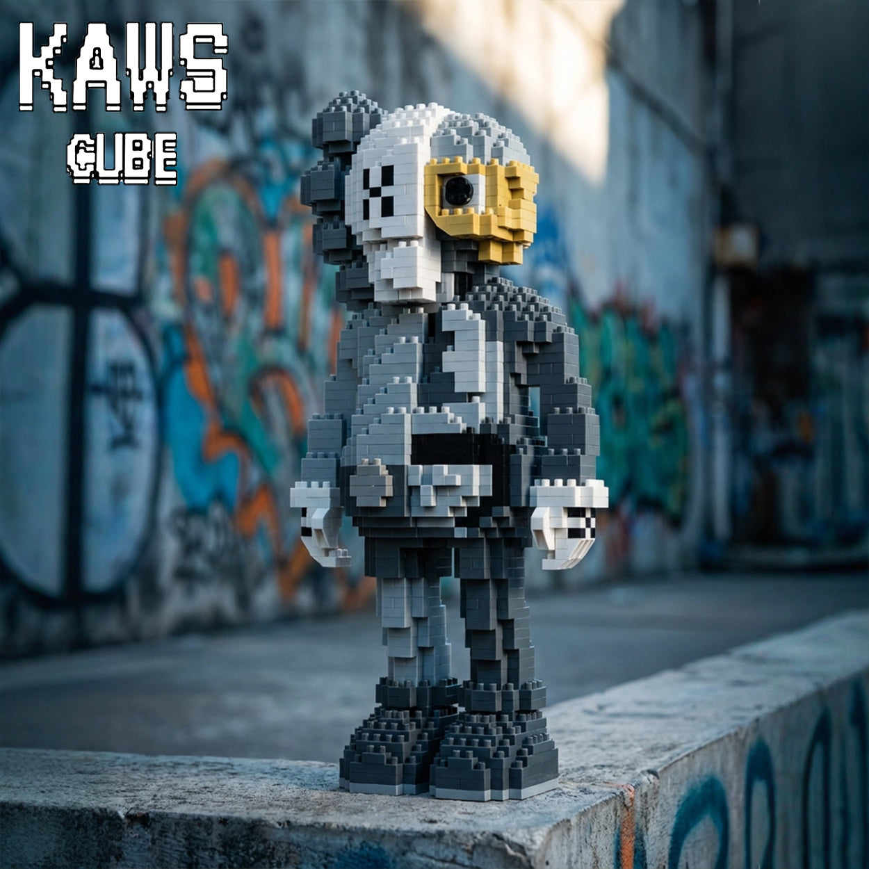 カウズ KAWS Dissected Companion GREY： Nanoblock ナノブロック