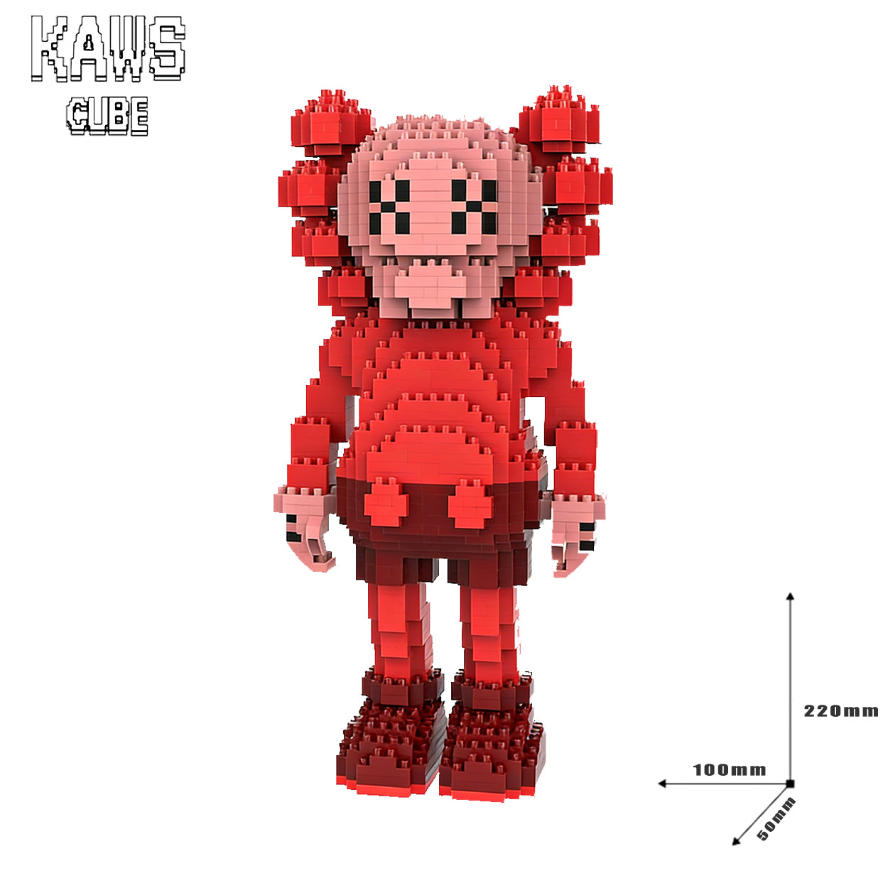 カウズ KAWS Companion Black： Nanoblock ナノブロック「220mm