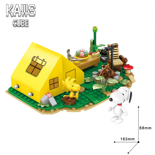 ブロック SNOOPY：Nanoblock  Camping 【135mm】1008-1-6