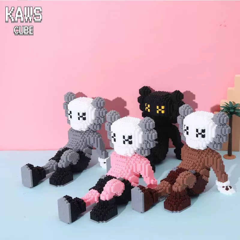 カウズ  KAWS HOLIDAY Gray : Nanoblock グレー ナノブロック「250mm」0905-10