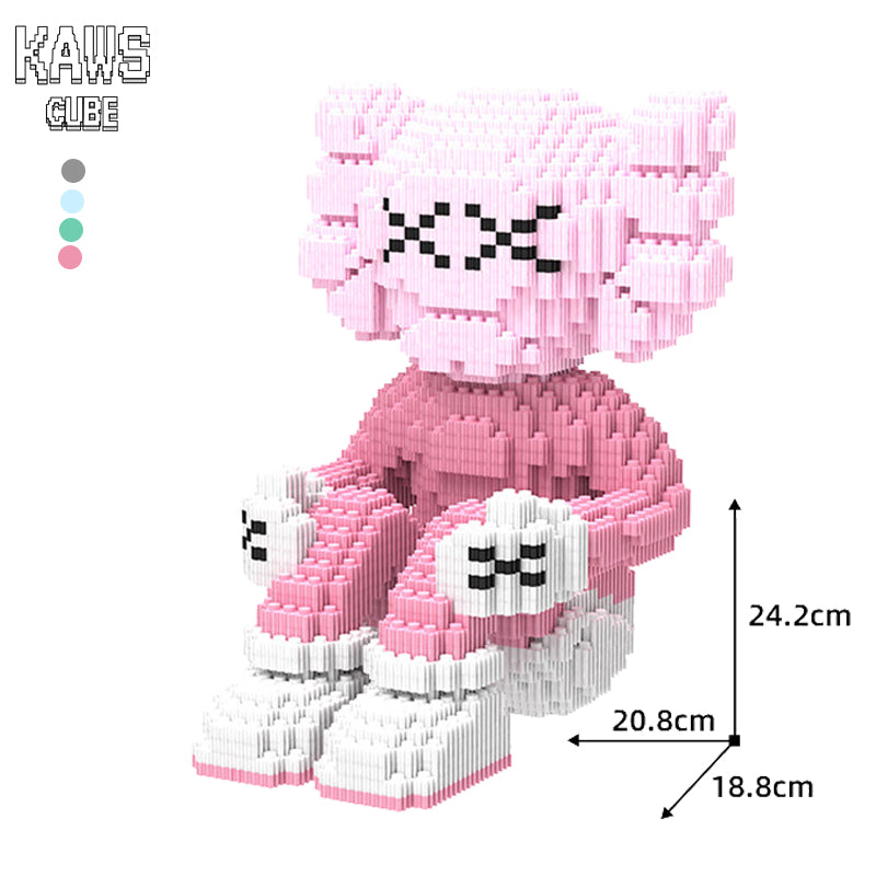 カウズ  KAWS HOLIDAY II : Nanoblock  ピンク  ナノブロック「242mm」0912-06