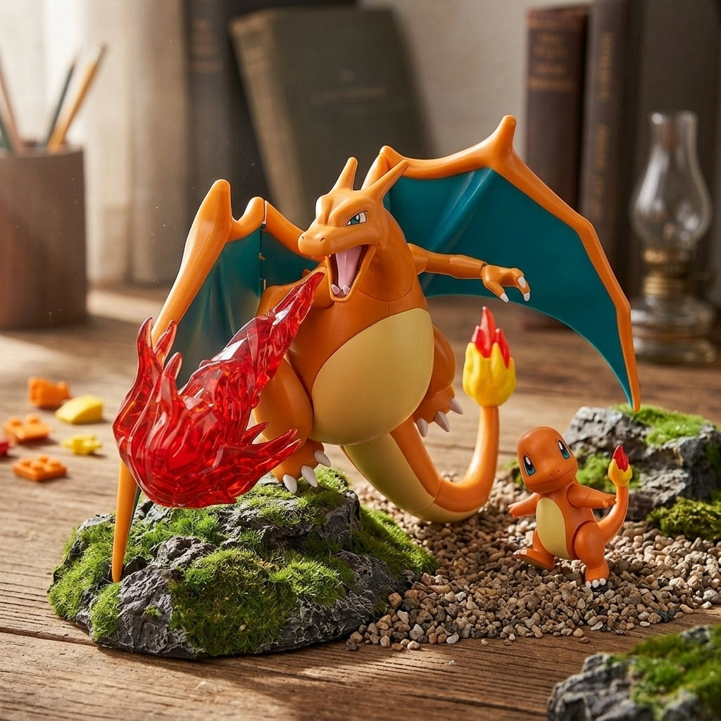Pokémonブロック：リザードン  進化ラインセット「147mm」260403-20