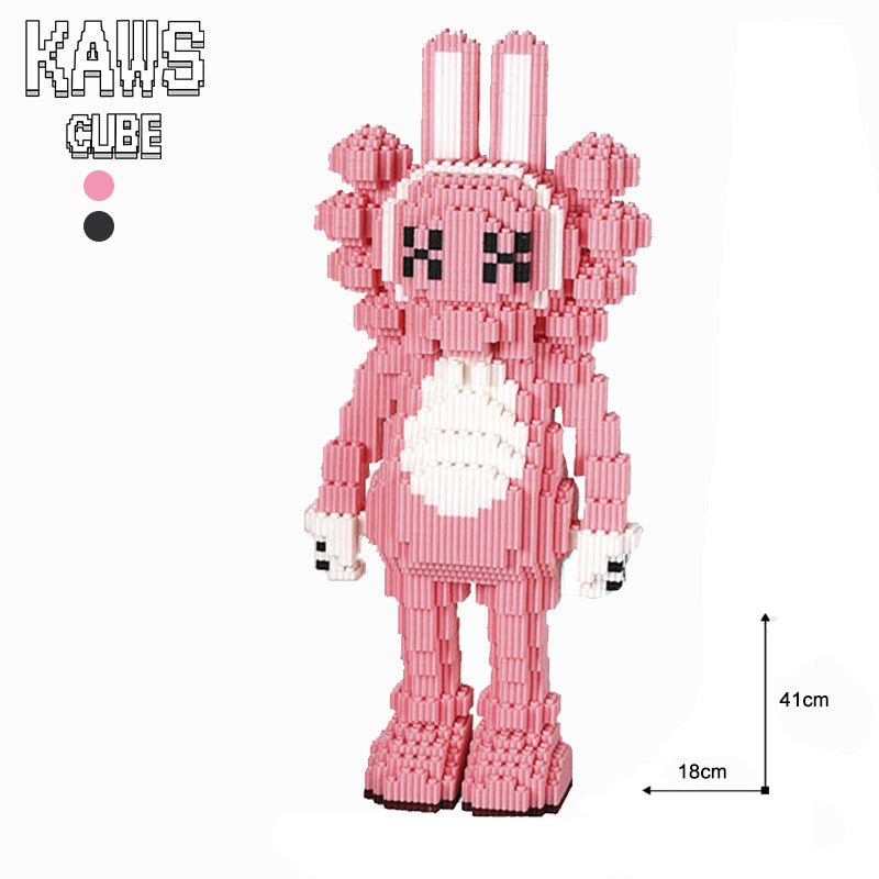 カウズ KAWS  Accomplice： Nanoblock ピンク ナノブロック「410mm」0906-10