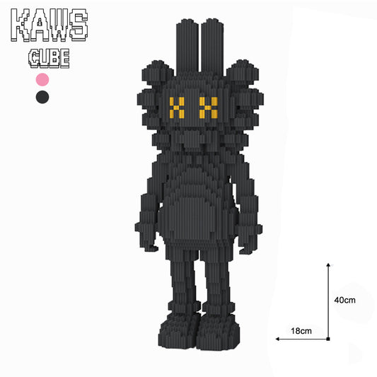 カウズ KAWS  Accomplice： Nanoblock ブラック ナノブロック「400mm」0906-11