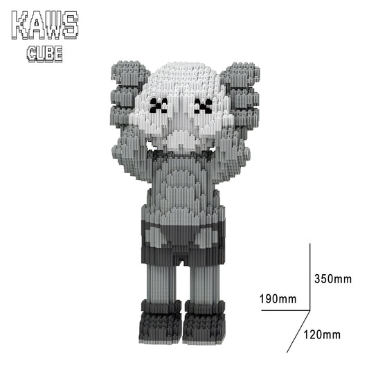 カウズ KAWS  Holiday UK 2021:目を閉じて立っている グレー Nanoblock「342mm」0904-1