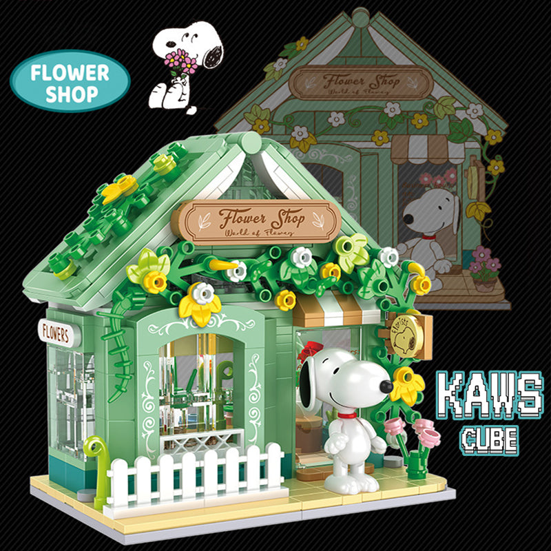 ブロック SNOOPY：Nanoblock Flower Shop 【135mm】1008-1-1