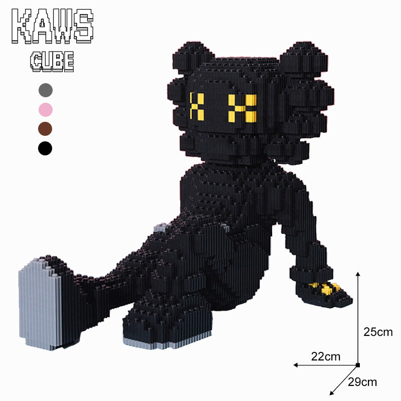 カウズ  KAWS HOLIDAY BLACK : Nanoblock ブラック ナノブロック「250mm」0905-9