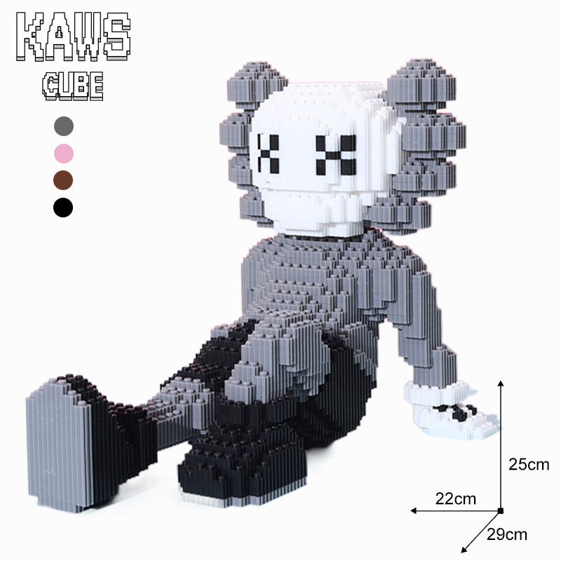 カウズ  KAWS HOLIDAY Gray : Nanoblock グレー ナノブロック「250mm」0905-10