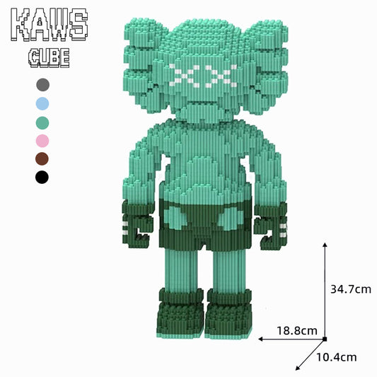 カウズ  KAWS Companion Green : Nanoblock グリーン ナノブロック「347mm」0905-5