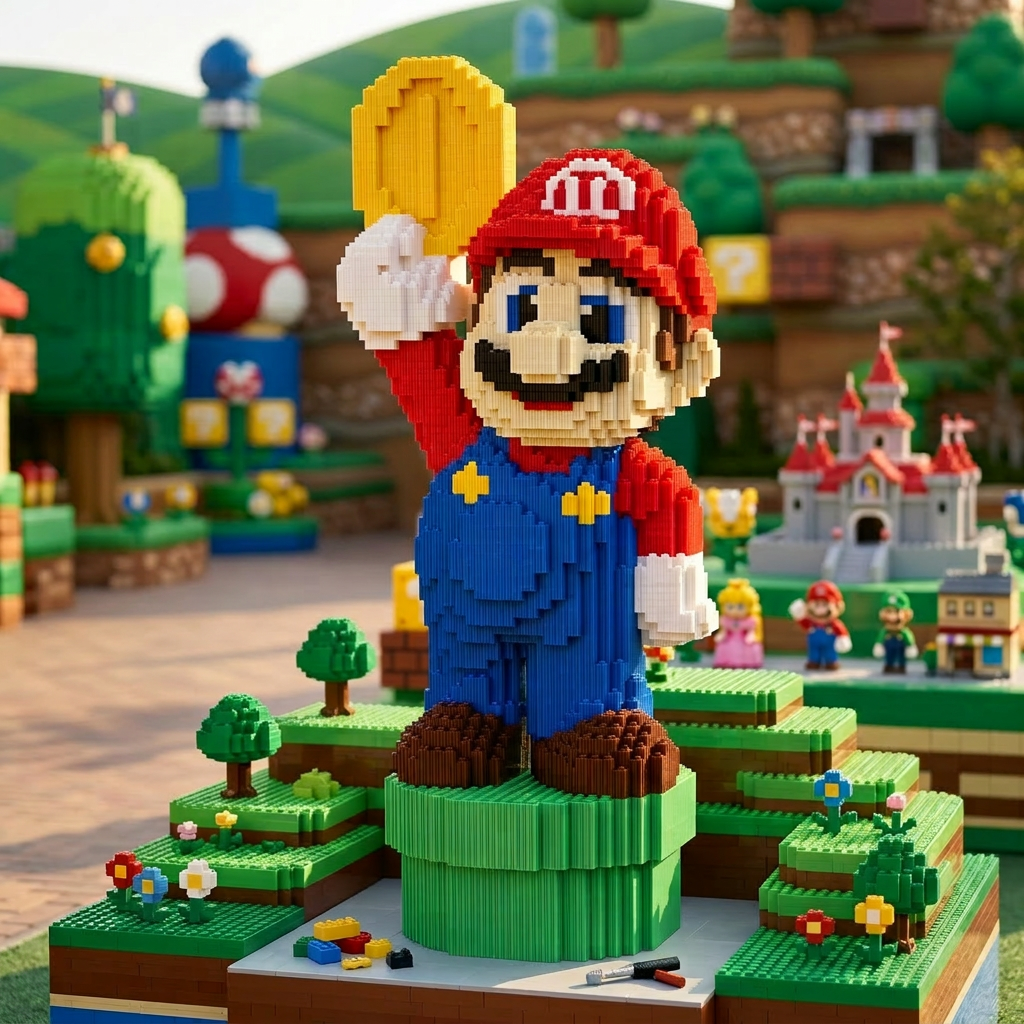 Marioブロック：  Mario Gold Coin「500mm」260403-3